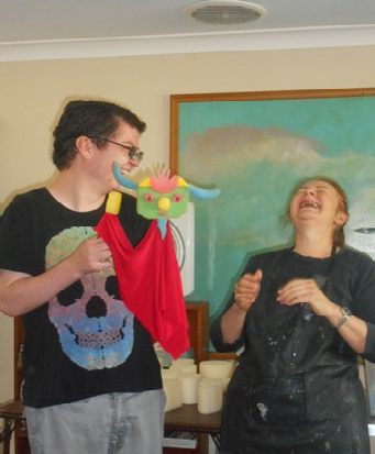 teaching; puppet tutor; tutorial; disability; worshops for people with a disabilty