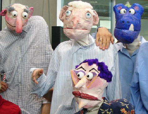 group workshop; puppets; halloween
